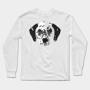Black And White Dot Dog Prints Long Sleeve T-Shirt